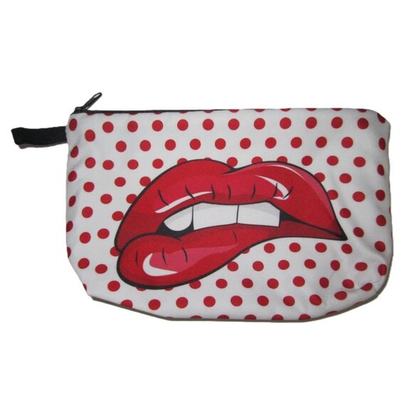 Cosmetic Bag Gift Set Mouth & Victoria's Secret Just A Kiss NEW - Picture 2 of 6